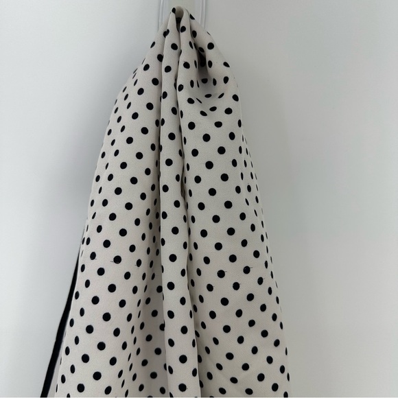 Schiaparelli by Glentex Small Scarf Neckerchief White Green Polka Dots - Picture 3 of 7